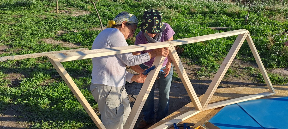 domo-geodesico-madera-malda_17 Curso de construccion de domo geodesico de madera en Malda Lleida