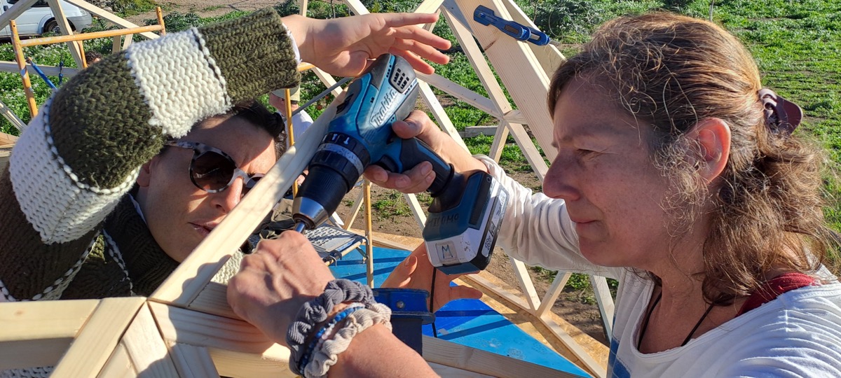 domo-geodesico-malda_23 Curso domo geodesico de madera en Malda Lleida