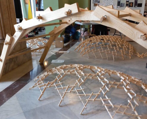 puente de leonardo y cupulas Preparando un taller de MiDomoKids