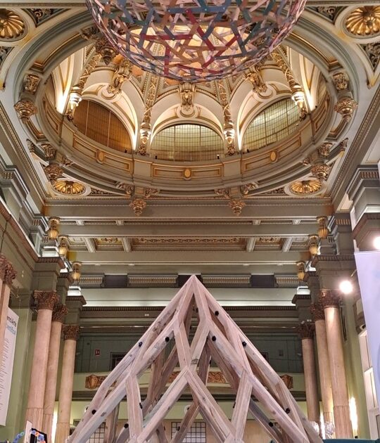 concienciarte 2025_35 Construyendo cupulas reciprocas, domos, zomes y puentes con niños en MiDomoKids en el el Circulo de Bellas Artes