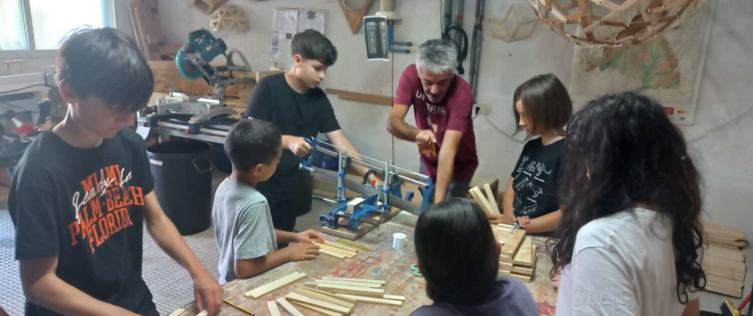 talleres de tensegridad con MIDOMO kids