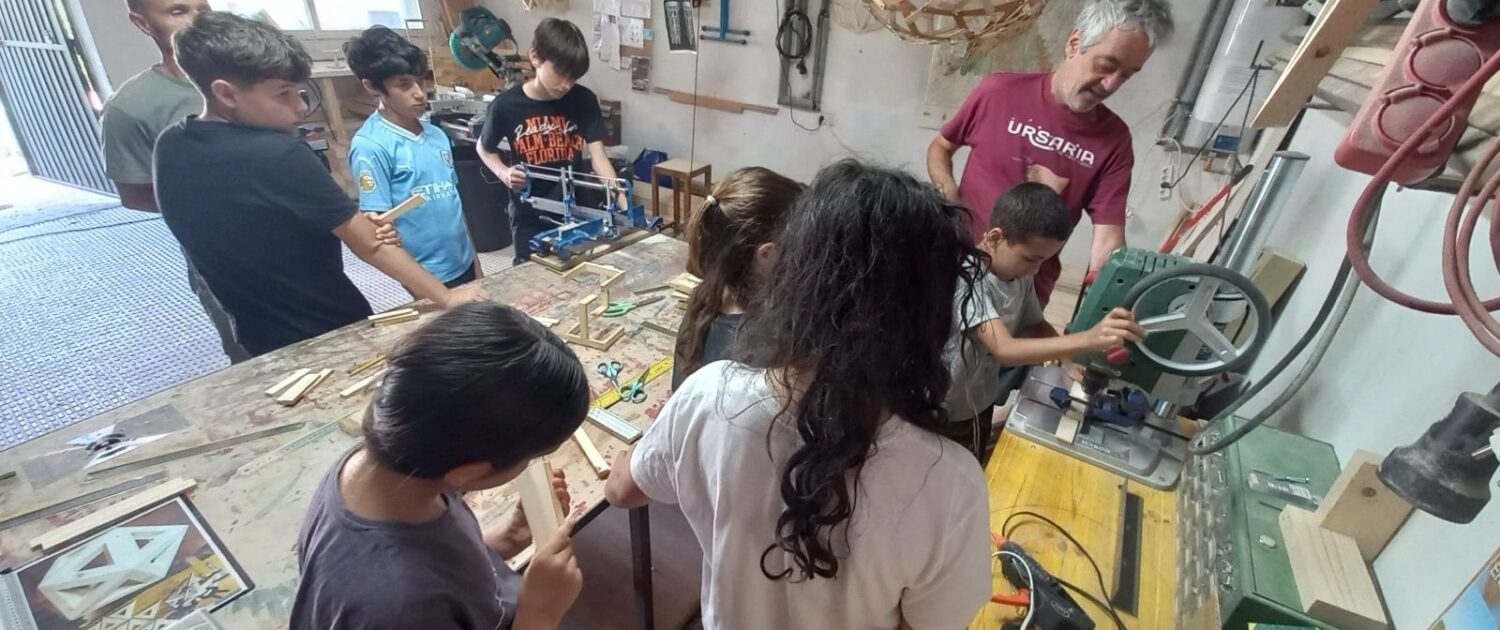 talleres de tensegridad con MIDOMO kids