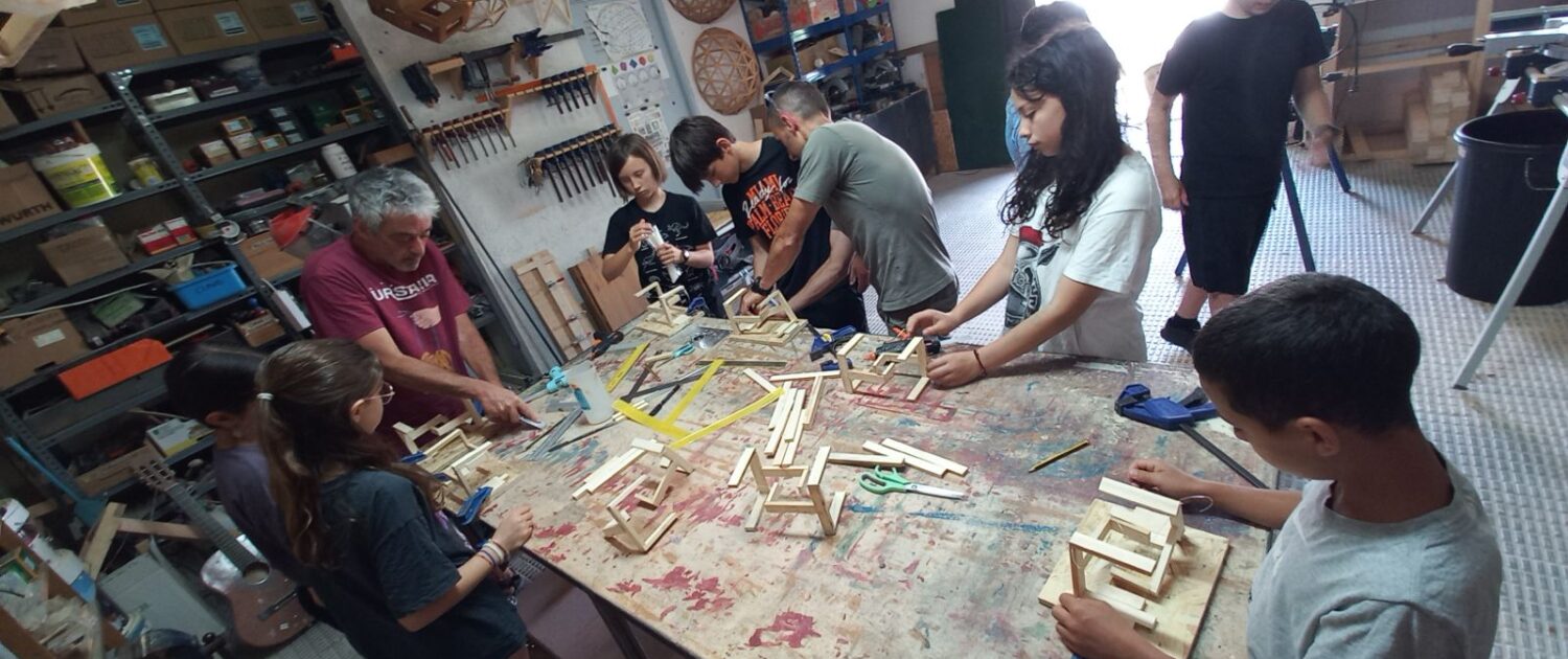 talleres de tensegridad con MIDOMO kids