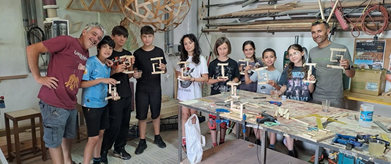 talleres de tensegridad con MIDOMO kids